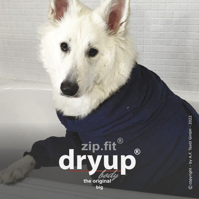 Hundebademantel mit Beinen - Dryup Cape Zip Fit Big