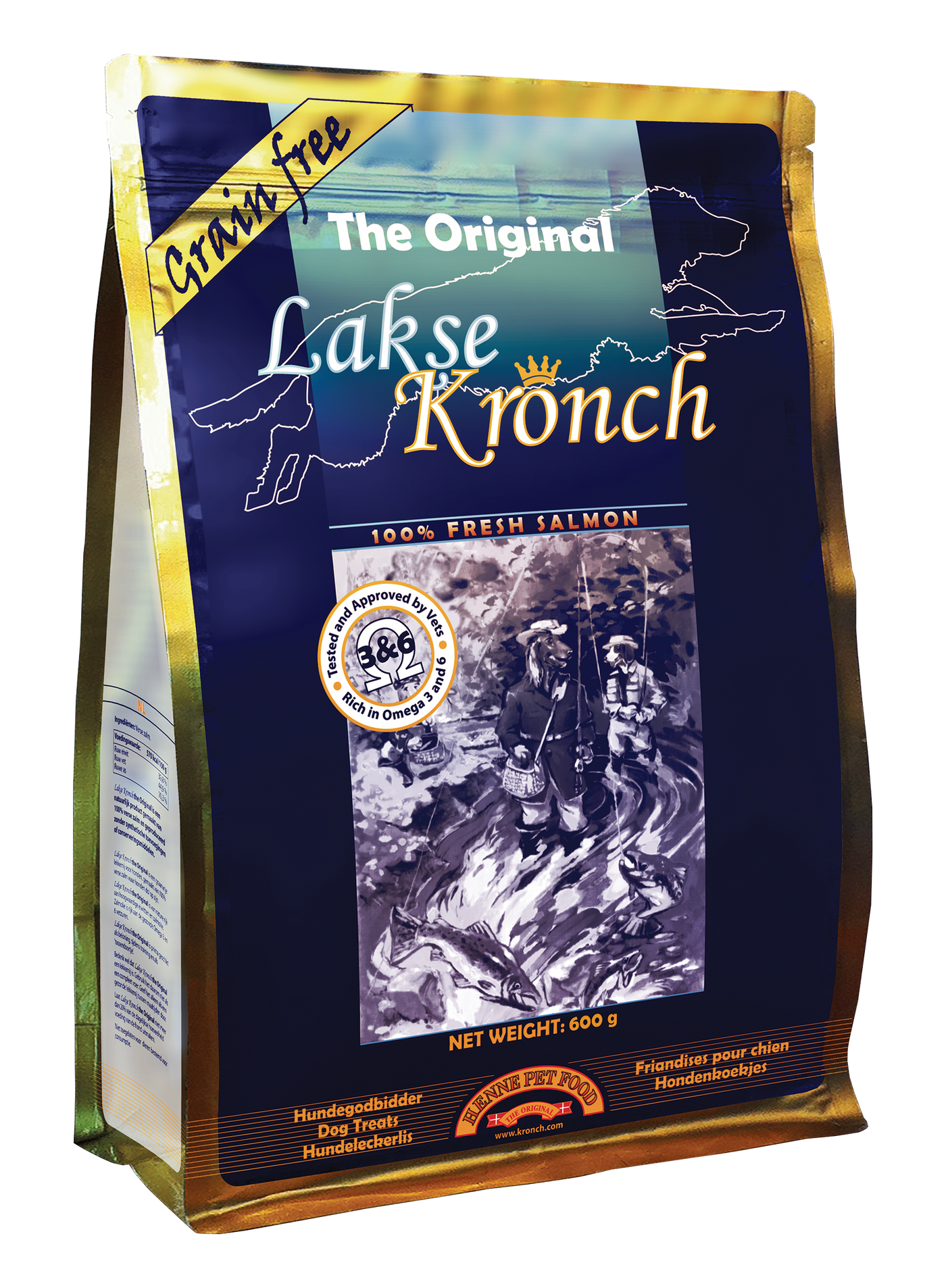 Lakse Kronch "Original" Hundesnack mit 100% frischem Lachs - Discovery Fashion